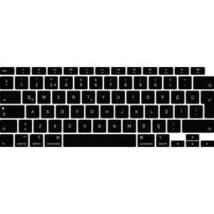 Macbook Air 13 Inç 2020 A2337 M1 Işlemcili Türkçe Q Silikon Klavye Koruyucu