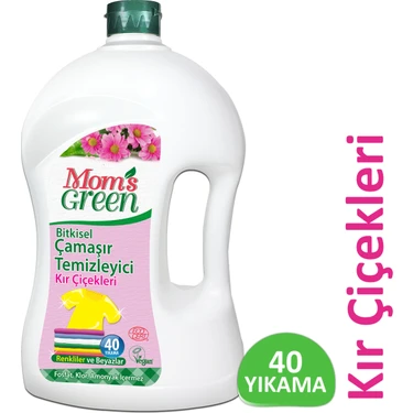 Mom's Green Bitkisel Çamaşır Deterjanı 40 Yıkama Kır