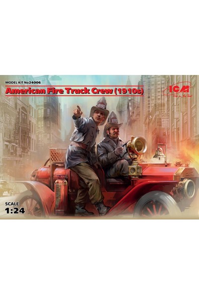 ICM 24006 1/24 American Fire Truck Crew 1910S 2 Figure