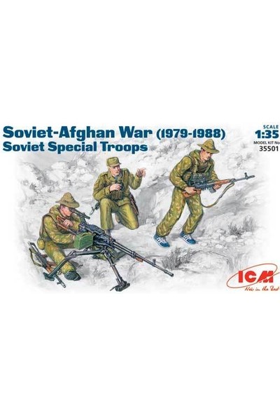 ICM 35501 1/35 Soviet Special Troops 19791988 3 Figure
