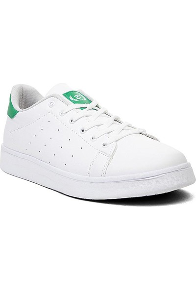 Black Sea 504-21 Deri Fashion Erkek Spor Ayakkabı Beyaz Yeşil