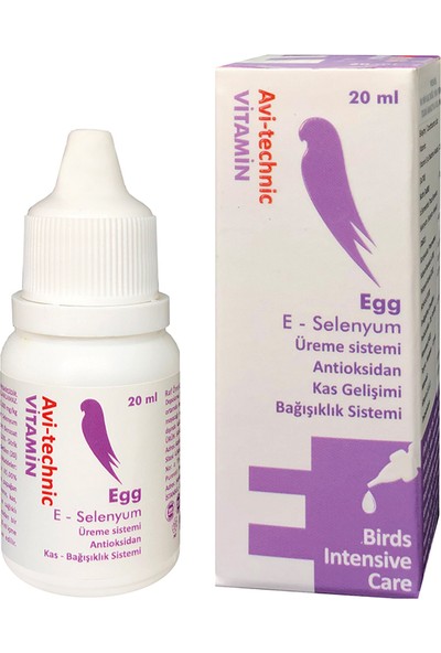 Avitechnic Avi Technic Vitamin E Selenyum Kuş Üreme ve Kas Gelişimi 20 cc