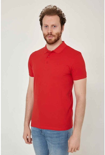 Cazador Caz 4613 Polo T-Shirt B.kırmızı