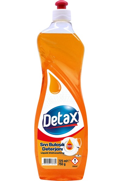 Detax Sıvı Bulaşık Deterjanı Portakal Pet 750 gr