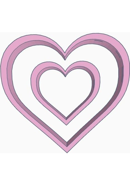 Linzer Heart Cookie Kesiciler Plastik Aparat