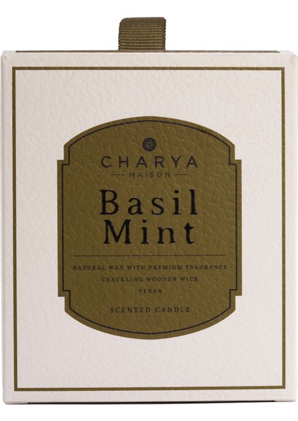 Charya Maison Basil Mint 230 G Doğal ve Vegan Mum