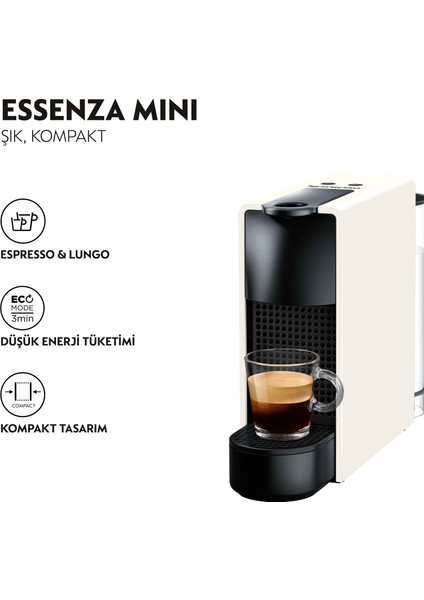 Essenza Mini C30 White Kahve Makinesi,Beyaz