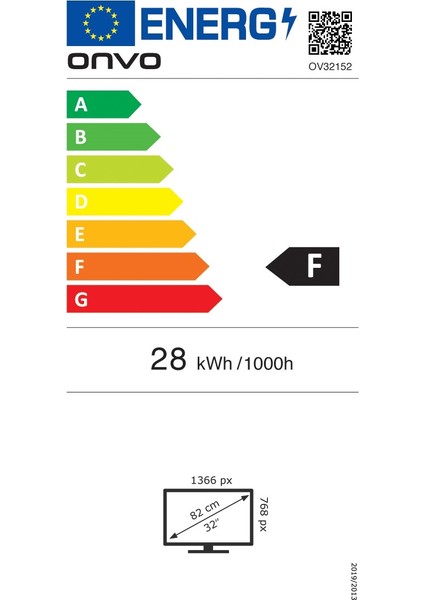 OV32152 32" 82 Ekran Uydu Alıcılı HD Android LED TV