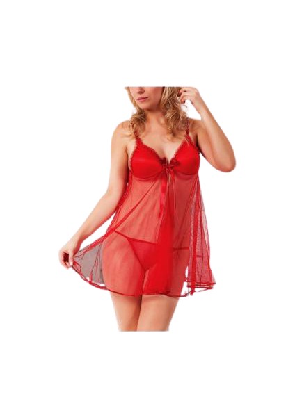 Kırmızı Kaplı Tül Gecelik fiyatları