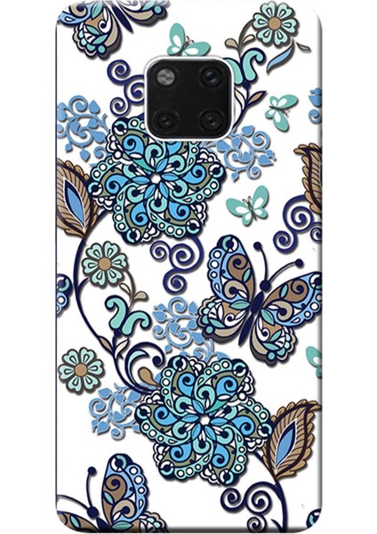 Huawei Mate 20 Pro Kılıf (LYA-L09) Desen Baskılı Silikon Kapak Vektör Tasarım STK:529