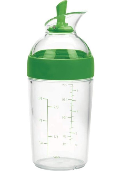 SunniMix Kolay Saplar Salata Soyunma Çalkalayıcı Şişe Soslar Mikser Ölçekler Yeşil