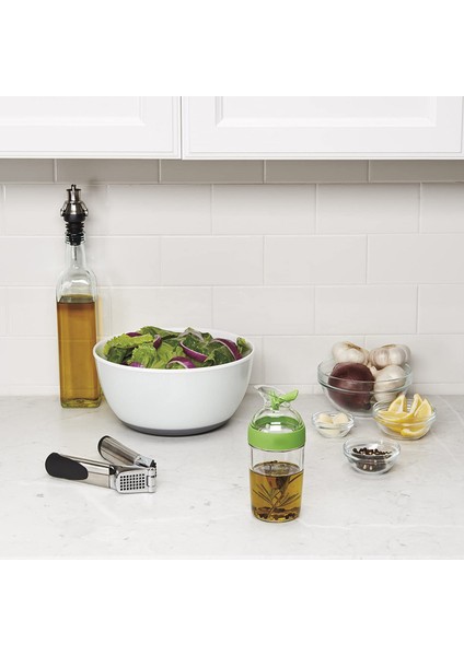 SunniMix Kolay Saplar Salata Soyunma Çalkalayıcı Şişe Soslar Mikser Ölçekler Yeşil indirimleri