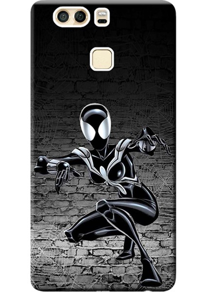 Huawei P9 Kılıf Desen Baskılı Silikon Kapak Spider Girl STK:608