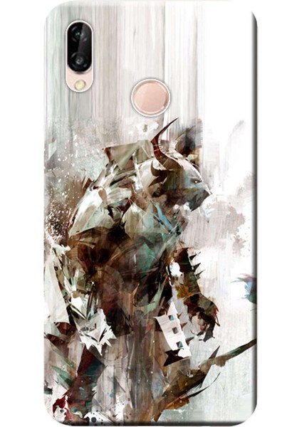 Huawei P20 Lite Kılıf Desen Baskılı Silikon Kapak Guild Wars 2 STK:245