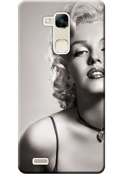 Huawei Mate 7 Kılıf Desen Baskılı Silikon Kapak Marilyn Monroe STK:250