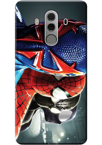 Huawei Mate 10 Pro Kılıf Desen Baskılı Silikon Kapak Spiderman STK:253