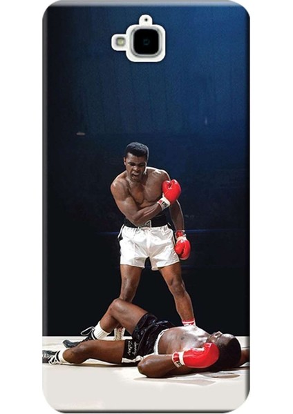 Huawei Y6 Pro Kılıf Desen Baskılı Silikon Kapak Muhammed Ali STK:615