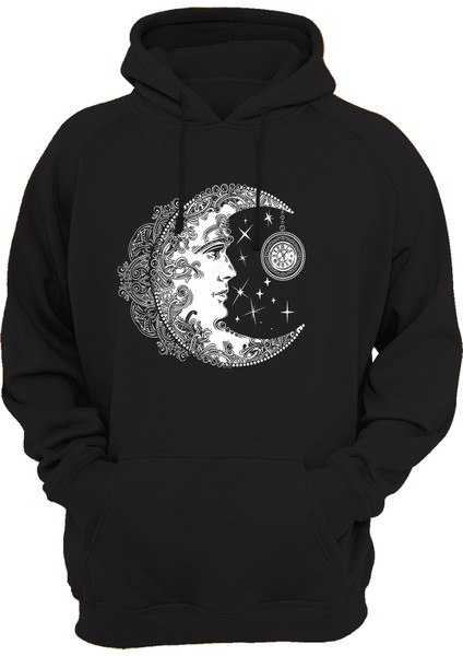 Ay Baskılı 3 Ipl. Şardonlu %100 Pamuk, Içi Polar, Çok Kalın Sweatshirt