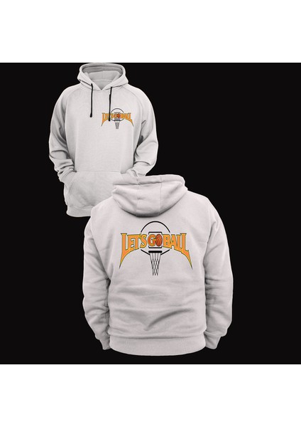 Basketbol Baskılı 3 Ipl. Şardonlu %100 Pamuk, Içi Polar, Çok Kalın Sweatshirt