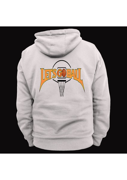 Basketbol Baskılı 3 Ipl. Şardonlu %100 Pamuk, Içi Polar, Çok Kalın Sweatshirt