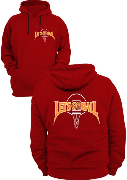 Basketbol Baskılı 3 Ipl. Şardonlu %100 Pamuk, Içi Polar, Çok Kalın Sweatshirt