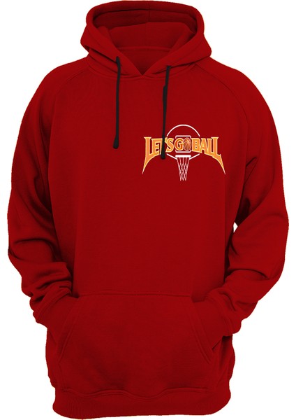 Basketbol Baskılı 3 Ipl. Şardonlu %100 Pamuk, Içi Polar, Çok Kalın Sweatshirt