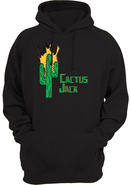 Cactus Jack Baskılı 3 Ipl. Şardonlu %100 Pamuk, Içi Polar, Çok Kalın Sweatshirt