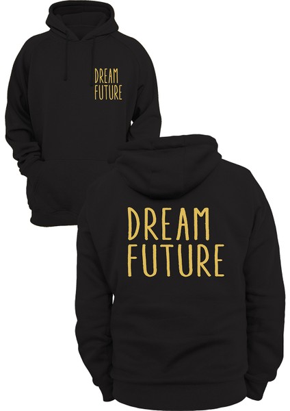 Dream Future Baskılı 3 Ipl. Şardonlu %100 Pamuk, Içi Polar, Çok Kalın Sweatshirt
