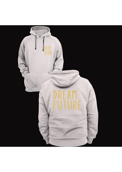 Dream Future Baskılı 3 Ipl. Şardonlu %100 Pamuk, Içi Polar, Çok Kalın Sweatshirt
