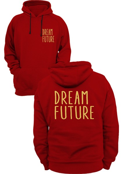 Dream Future Baskılı 3 Ipl. Şardonlu %100 Pamuk, Içi Polar, Çok Kalın Sweatshirt