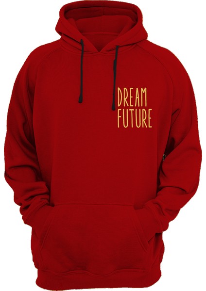 Dream Future Baskılı 3 Ipl. Şardonlu %100 Pamuk, Içi Polar, Çok Kalın Sweatshirt