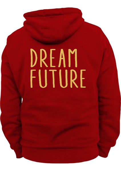 Dream Future Baskılı 3 Ipl. Şardonlu %100 Pamuk, Içi Polar, Çok Kalın Sweatshirt