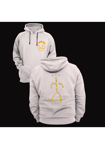 Cactus Jack Baskılı 3 Ipl. Şardonlu %100 Pamuk, Içi Polar, Çok Kalın Sweatshirt