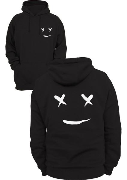 Yüz Ifadesi Baskılı 3 Ipl. Şardonlu %100 Pamuk, Içi Polar, Çok Kalın Sweatshirt