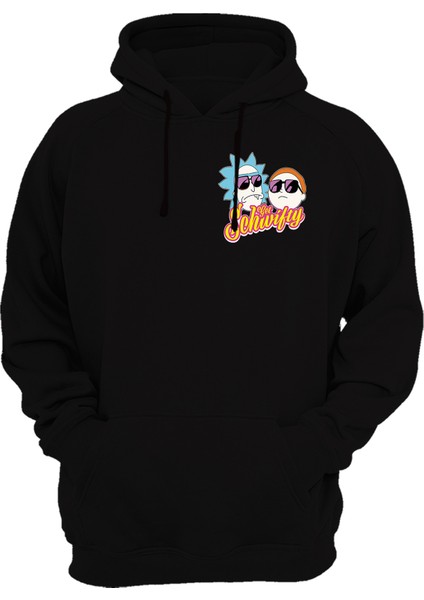 Rick And Morty Baskılı 3 Ipl. Şardonlu %100 Pamuk, Içi Polar, Çok Kalın Sweatshirt