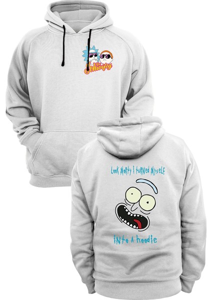 Rick And Morty Baskılı 3 Ipl. Şardonlu %100 Pamuk, Içi Polar, Çok Kalın Sweatshirt