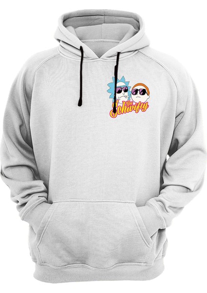 Rick And Morty Baskılı 3 Ipl. Şardonlu %100 Pamuk, Içi Polar, Çok Kalın Sweatshirt