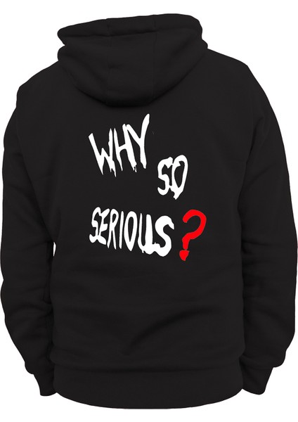 Why So Serious Baskılı 3 Ipl. Şardonlu %100 Pamuk, Içi Polar, Çok Kalın Sweatshirt