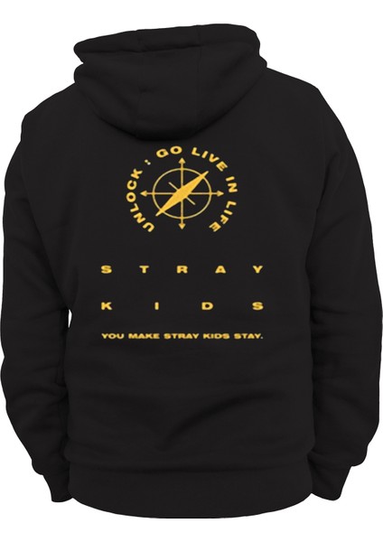 Stray Kids Baskılı 3 Ipl. Şardonlu %100 Pamuk, Içi Polar, Çok Kalın Sweatshirt fiyatları