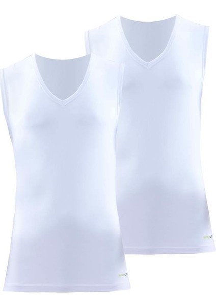 Tender Cotton 2'li V Yaka Beyaz Atlet 9677