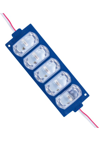 Modül LED 12V 4W Mavi 3030 10 x 53.8mm IP65 260-280LM 180 Derece