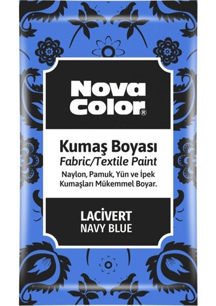 Nova Color Toz Kumaş Boyası 12 gr Lacivert NC-909