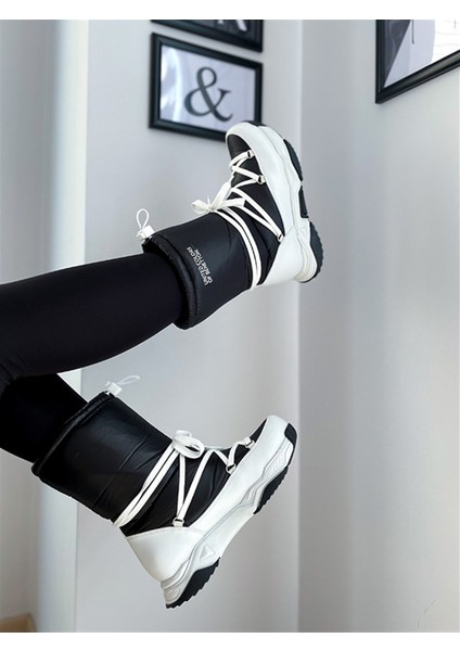 Benetton BN-30392 Siyah Beyaz Kar Botu fırsatları