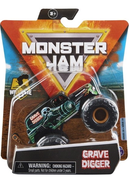 Spin Master Monster Jam 1:64 Wheelie Bar Araçlar - Grave Digger