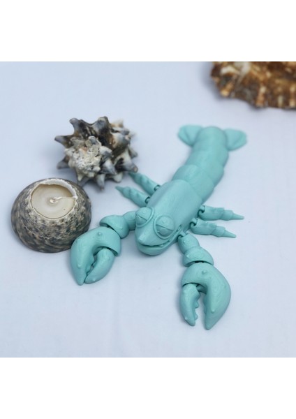 3D Hareketli Istakoz Figürlü Oyuncak - Turkuaz