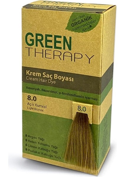 Krem Saç Boyası 8.0 Açık Kumral