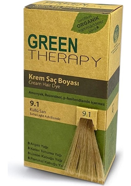 Krem Saç Boyası 9.1 Küllü Sarı