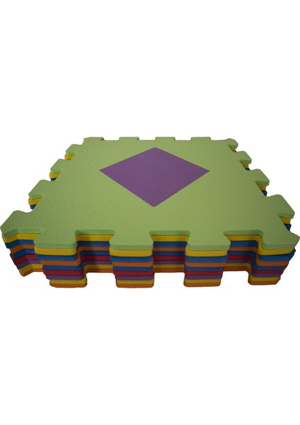 Bermody Geometrik Şekiller Eğitici Evamat Puzzle Yer Karosu fiyatları
