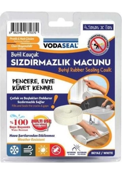 Sızdırmazlık Macunu Beyaz Butıl Macun