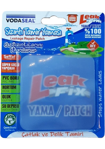 Vodaseal Sızıntı Tamir Yaması Şeffaf Çadır Pvc Hortum Depo Vs.